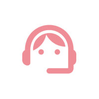 Icon of a person wearing a headset, depicted in pink.